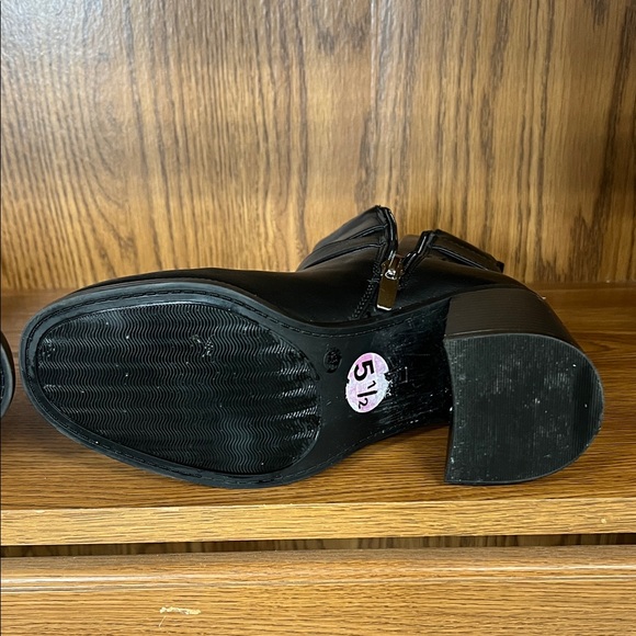 Nine West Black Ankle Booties with Buckle Detail - Picture 10 of 11